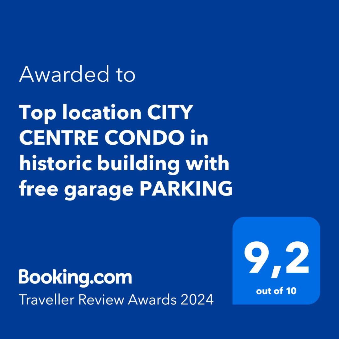 Top Location City Centre Condo In Historic Building With Free Garage Parking Laibach Exterior foto